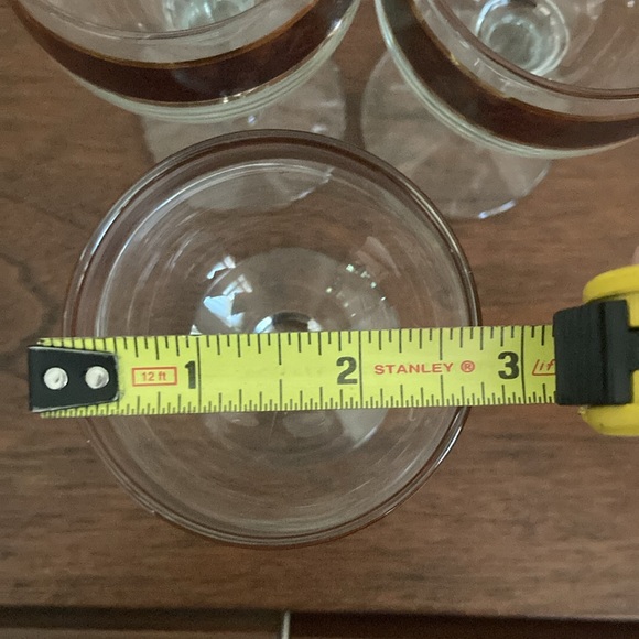 Vintage 1970s Culver Tortoise Wine Glasses—5 available - Picture 5 of 6